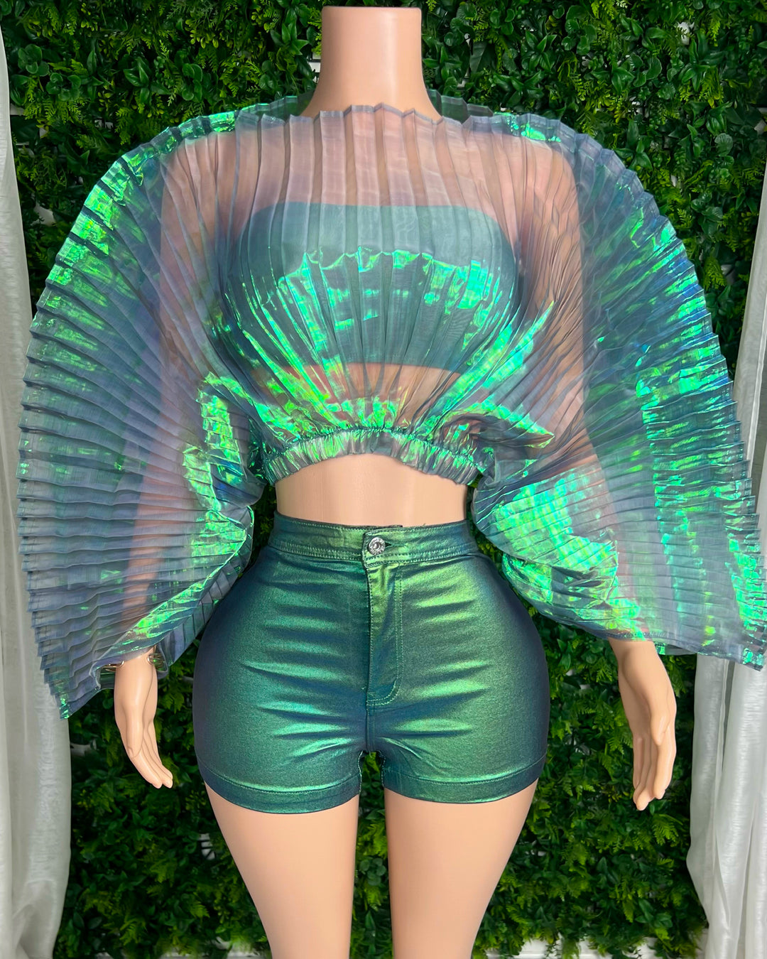 Party goes on metallic top